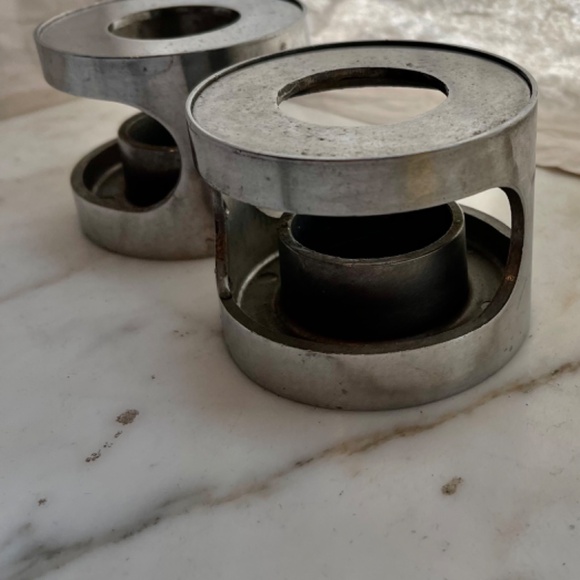 PEWTER Knobler Japan Votive Candle Holder/Warmer Mid-Century - Picture 10 of 10